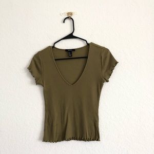 FOREVER21 GREEN T-SHIRT